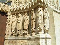 Reims - Cathedrale - Portail ouest, Statues (03)